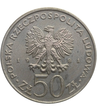 50 zł Władysław Sikorski, 1981, stan 2-/3+