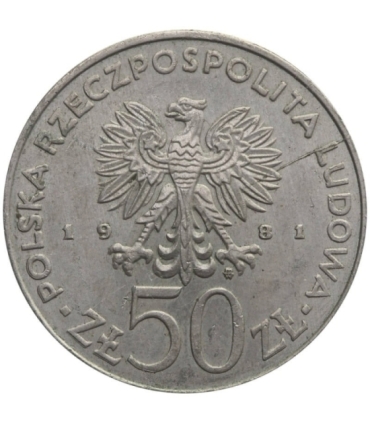 50 zł Światowy dzień żywności, 1981, stan 2-/3+