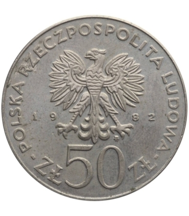 50 zł Bolesław III Krzywousty, 1982, stan 2-/3+