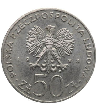 50 zł Ignacy Łukasiewicz, 1983, stan 2-/3+