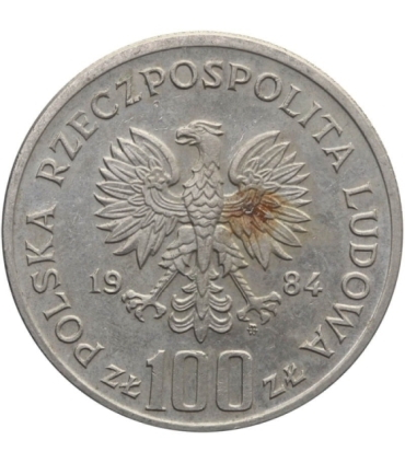 100 zł 40 lat PRL, 1984, stan 2-/3+