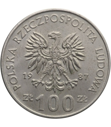 100 zł Kazimierz III Wielki, 1987, stan 2-/3+