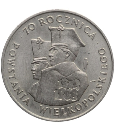 100 zł 70. Rocznica Powstania Wielkopolskiego, 1988, stan 2-/3+