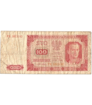 100 zł, 1948, seria FB, stan 4