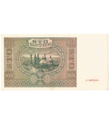 Banknot 100 złotych 1941 stan 2+, Ser. A