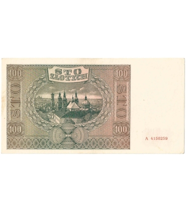 Banknot 100 złotych 1941 stan 2+, Ser. A