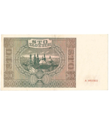 Banknot 100 złotych 1941 stan 2, Ser. A