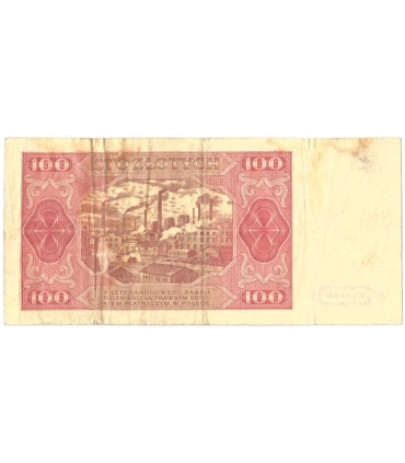 100 zł, 1948, seria KN, stan 3-/4+