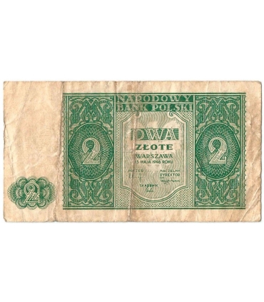 2 złote 1946, Zielony, stan 4-