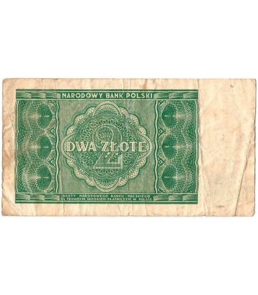 2 złote 1946, Zielony, stan 4-