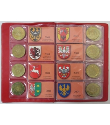 Pełny zestaw monet 2 zł GN 1995-2014, 260 szt.  + album