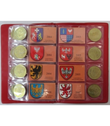 Pełny zestaw monet 2 zł GN 1995-2014, 260 szt.  + album