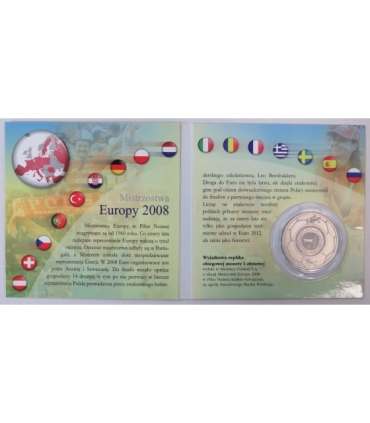 Numizmat 1 złoty 2008 Mistrzostwa Europy w Piłce Nożnej Austria Szwajcaria