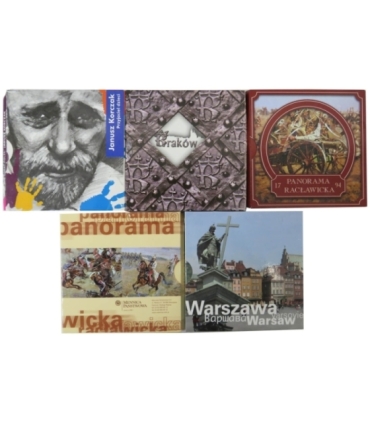 Zestaw 5 okolicznościowych medali w etui