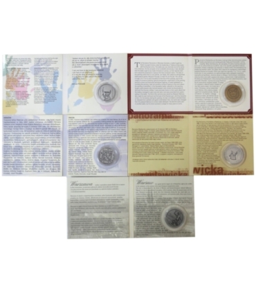 Zestaw 5 okolicznościowych medali w etui