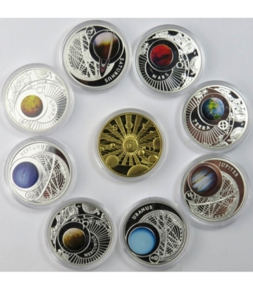 Systema Solare – seria srebrnych numizmatów - 9 szt.