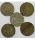 Lot: 5 x 5 złotych Głowa kobiety 1932-1934, stan 3