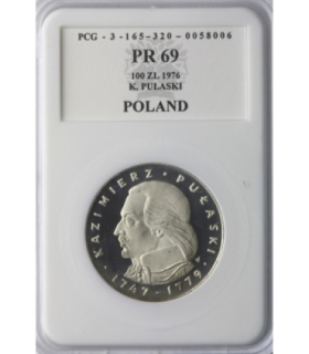 100 zł Pułaski 1976, PCG PR69