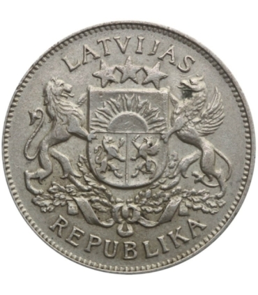 Łotwa 2 łaty, 1926, srebro st. 3