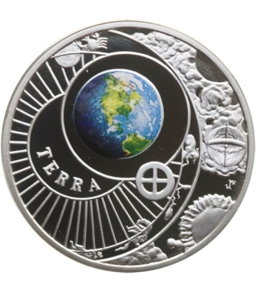 Systema Solare, Ziemia (Terra), srebro Ag 14,14g