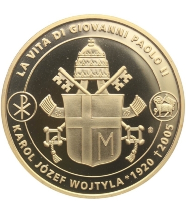 Medal Jan Paweł II, duży, platerowany