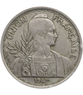 Indochiny Francuskie 1 piastr, 1947