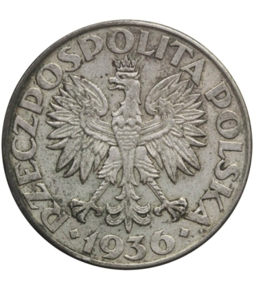 2 zł Żaglowiec 1936, stan 3