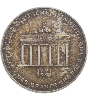 Niemcy 10 marek, 1991 200 rocznica - Brama Brandenburska