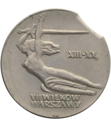 Destrukt, 10 zł Warszawska Nike, 1965, końcówka blachy