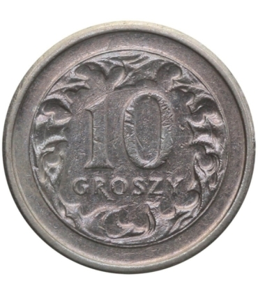 Destrukt, 10 groszy 2006, prawie odwrotka, skrętka w lewo około 170 stopni, st. 3