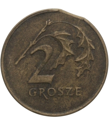 Destrukt, 2 grosze 1992, końcówka blachy