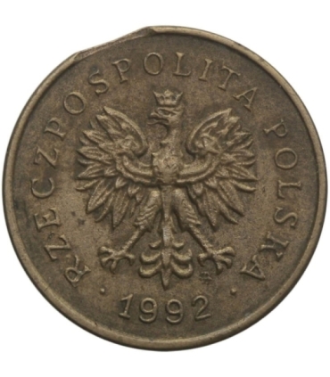 Destrukt, 2 grosze 1992, końcówka blachy