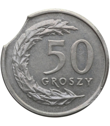 Destrukt, 50 groszy 2009, końcówka blachy