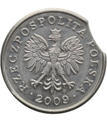 Destrukt, 50 groszy 2009, końcówka blachy