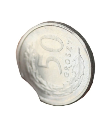 Destrukt, 50 groszy 2009, końcówka blachy