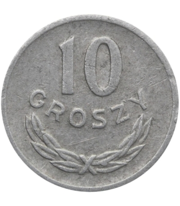 Destrukt, 10 groszy 1973, obcy metal na nogach orła