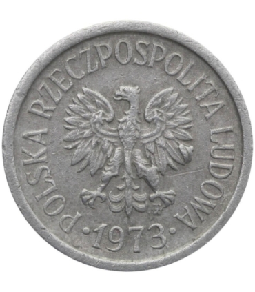 Destrukt, 10 groszy 1973, obcy metal na nogach orła