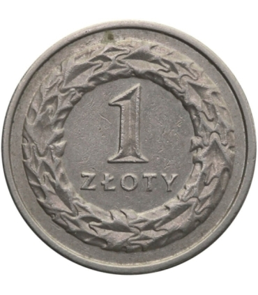 Destrukt, 1 złoty 1992, skrętka w prawo ~10 stopni, st. 3