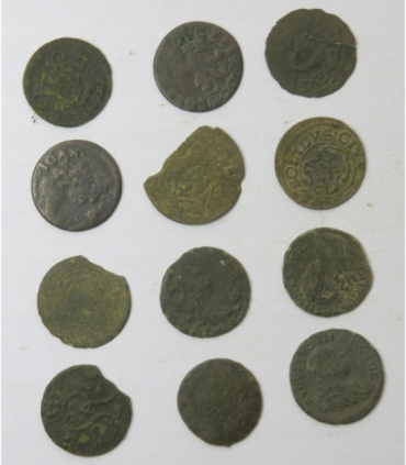 Mix 32 monet historycznych do identyfikacji m.in. XVIII wiek, różne