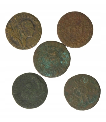 Mix 32 monet historycznych do identyfikacji m.in. XVIII wiek, różne