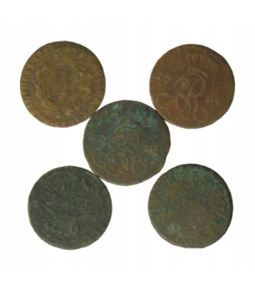 Mix 32 monet historycznych do identyfikacji m.in. XVIII wiek, różne