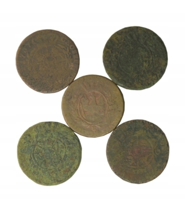 Mix 32 monet historycznych do identyfikacji m.in. XVIII wiek, różne