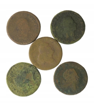 Mix 32 monet historycznych do identyfikacji m.in. XVIII wiek, różne