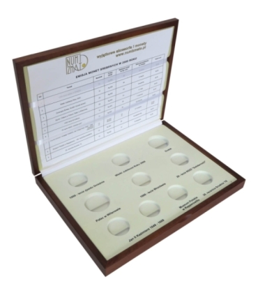 Kaseta do przechowywania monet srebrnych z roku 2000, UŻYWANA