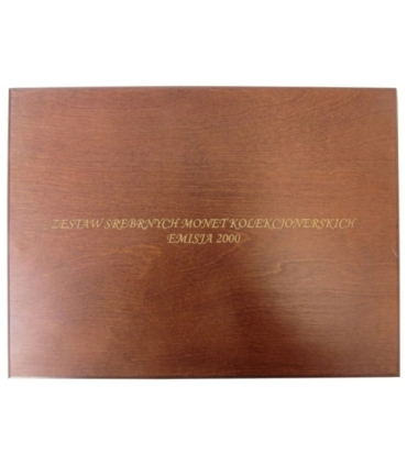 Kaseta do przechowywania monet srebrnych z roku 2000, UŻYWANA