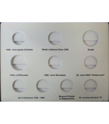 Kaseta do przechowywania monet srebrnych z roku 2000, UŻYWANA