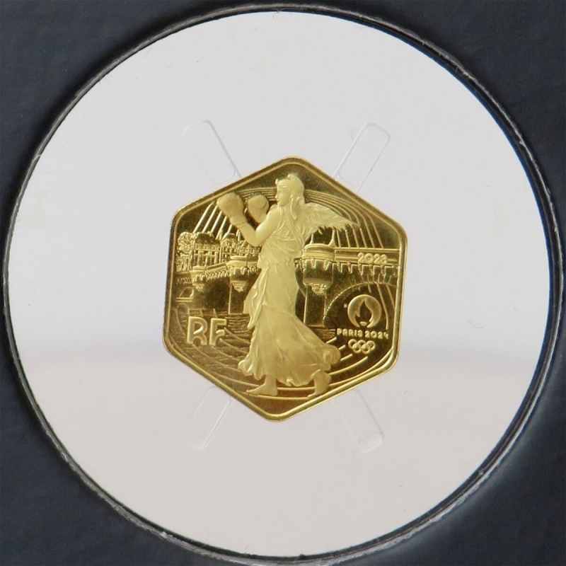 Francja 250 euro, ZŁOTO Au999, 2023 Igrzyska XXXIII