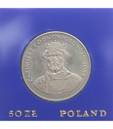 50 zł Kazimierz I Odnowiciel, 1980, kapsel NBP