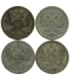 Lot: Rosja 4 x 15 Kopiejek, srebro Ag