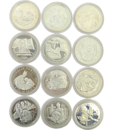 12 medali Jan Paweł II - Człowiek, który zmienił świat, srebro + kaseta